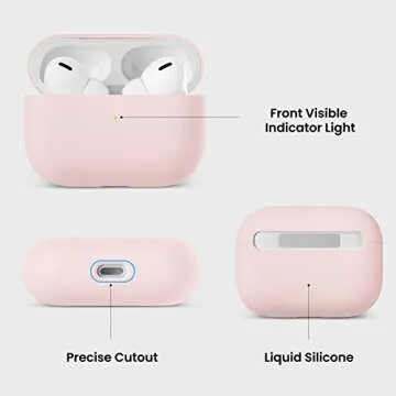 ORNARTO Silicone Case for AirPods Pro - Chic & Protective
