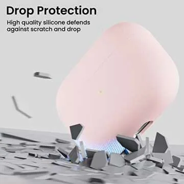 ORNARTO Silicone Case for AirPods Pro - Chic & Protective