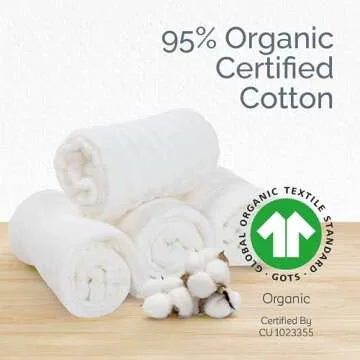 KiddyCare Muslin Cotton Burp Cloths, Gentle on Baby Skin, Absorbent Burp Rags & Essential Newborn Stuff for Gentle Infant Care & Daily Use, Must Have Baby Essentials, Washcloths for Newborns 4 Pieces