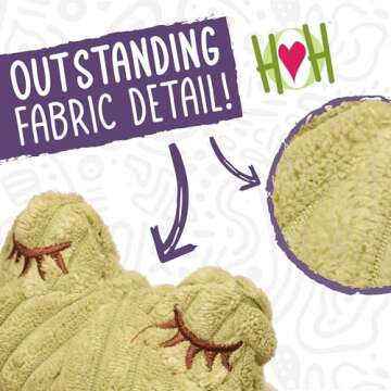 HuggleHounds Knottie Plush Dog Toy - Dog Stuffed Animal Toy, Puppy Toys, Squeaky Dog Toy for Small, ...