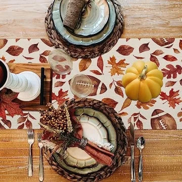 Fall Table Runner 13x72 Inch for Thanksgiving Decor