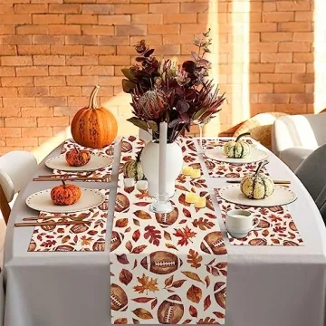 Fall Table Runner 13x72 Inch for Thanksgiving Decor