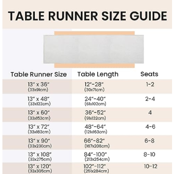 Fall Table Runner 13x72 Inch for Thanksgiving Decor