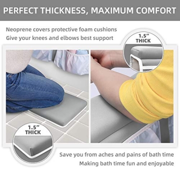 Comfortable Yalumo Bath Kneeler and Elbow Rest Set