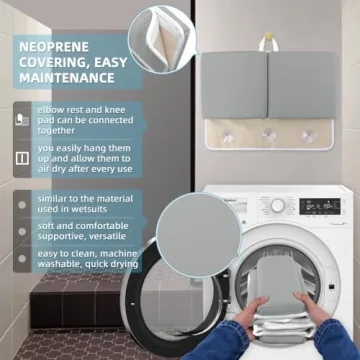 Comfortable Yalumo Bath Kneeler and Elbow Rest Set