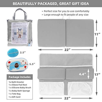 Comfortable Yalumo Bath Kneeler and Elbow Rest Set