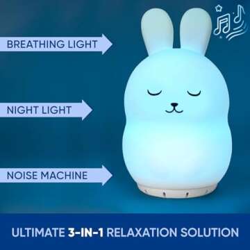 Mindfulness 'Breathing Owl' | 4-7-8 Guided Visual Meditation Breathing | 3 in 1 Device with Night Li...