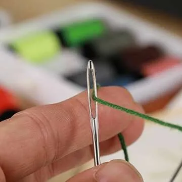 Durable Large Eye Sewing Needles - 18 Piece Set for All Crafting