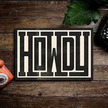 Odeyina Funky Wall Decor Black and White Wall Art Prints Trendy Western Typography Aesthetic Decor S...