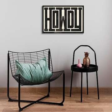 Odeyina Funky Wall Decor Black and White Wall Art Prints Trendy Western Typography Aesthetic Decor Southwestern Southern Wall Art for Modern Room Decor Feminist Art Poster for Teen Girls Women, Living