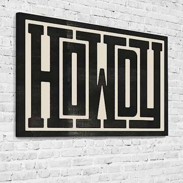 Odeyina Funky Wall Decor Black and White Wall Art Prints Trendy Western Typography Aesthetic Decor Southwestern Southern Wall Art for Modern Room Decor Feminist Art Poster for Teen Girls Women, Living