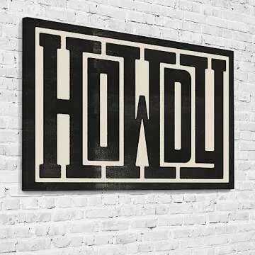 Odeyina Funky Wall Decor Black and White Wall Art Prints Trendy Western Typography Aesthetic Decor Southwestern Southern Wall Art for Modern Room Decor Feminist Art Poster for Teen Girls Women, Living