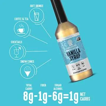 Lakanto Sugar-Free Vanilla Flavoring Syrup 16.5 Fl Oz