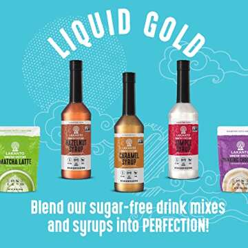 Lakanto Sugar-Free Vanilla Flavoring Syrup 16.5 Fl Oz