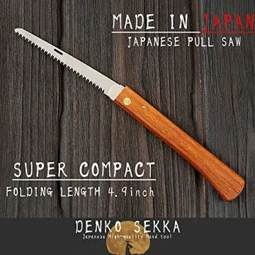 DENKO SEKKA Japanese Folding Pruning Wood Saw for Woodworking
