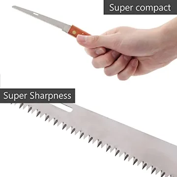 DENKO SEKKA Japanese Folding Pruning Wood Saw for Woodworking