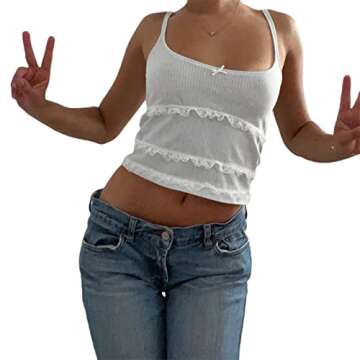 Faithtur Sexy Two Piece Outfits for Women Summer Clothes Tank Top Camis and Shorts Bottoms Sleepwear Women Pajamas Set