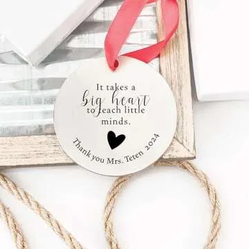 Teacher Ornament Personalized 2024 Holiday For Teacher Ornament Christmas Teach Christmas Tree Decoration 2024 For Teacher Gift TEACHER-ORN