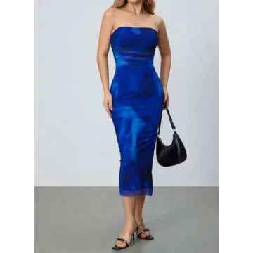 Elegant Milumia Strapless Maxi Dress for Summer Style