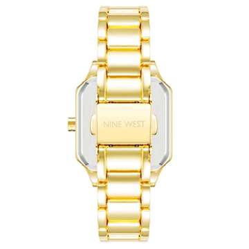 Elegant Nine West Women's Gold-Tone Bracelet Watch