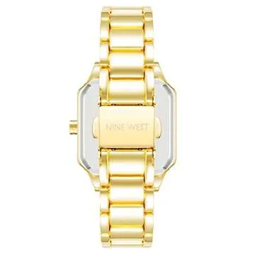 Elegant Nine West Women's Gold-Tone Bracelet Watch