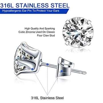 YASPIT Ear Piercing Gun Kit,Professional Ear Nose Self Piercing Tool,Earring Piercer with Hypoallerg...