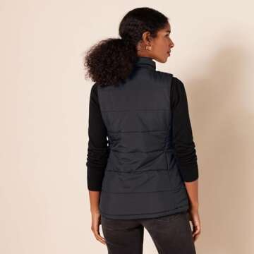 Amazon Essentials Women's Mid-Weight Puffer Vest - Black
