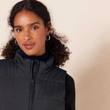 Amazon Essentials Women's Mid-Weight Puffer Vest - Black