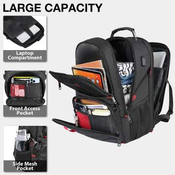 Versatile Extra Large Backpack with USB Charging