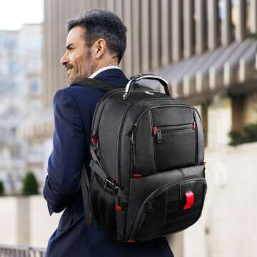 Versatile Extra Large Backpack with USB Charging