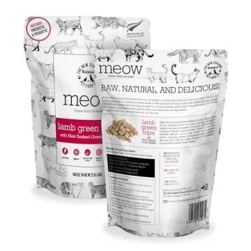 The New Zealand Natural Pet Food Co MEOW Freeze Dried Cat Treats - Lamb Green Tripe with New Zealand...
