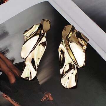 Trendy Geometric Metal Earrings for Women - Fashion Jewelry