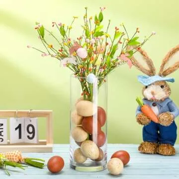 SiliFine 18 Pcs Speckled Eggs for Easter Decor