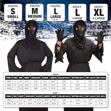 Kangaroo Grim Reaper Costume for Kids - LED Halloween Fun