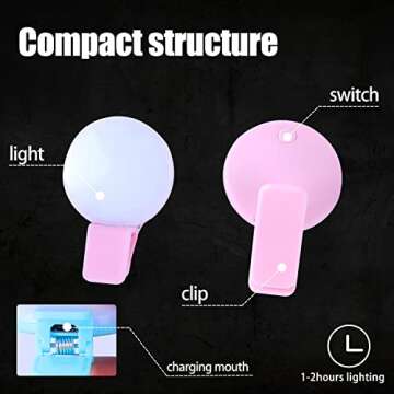 KunHe 6 Pack Rechargeable Nursing Light for Nurses