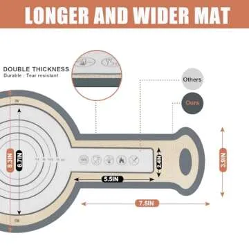 2 Pack Silicone Bread Sling, Non-Stick & Easy Clean Dutch Oven Baking Mat with Longer Handles, Silicone Baking Sling to Transfer SourDough Easily, Reusable Bread Mat Set with Storage Bracelets
