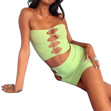 Trendy Women's Y2K Two Piece Outfit for Parties