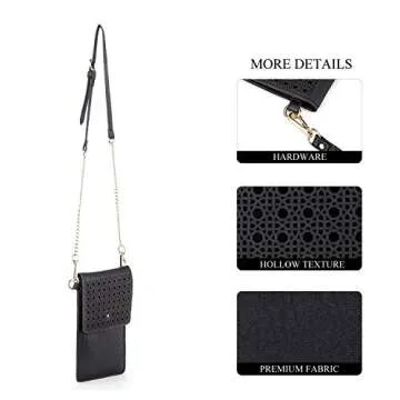 AnsTOP Lightweight Leather Phone Purse for Women