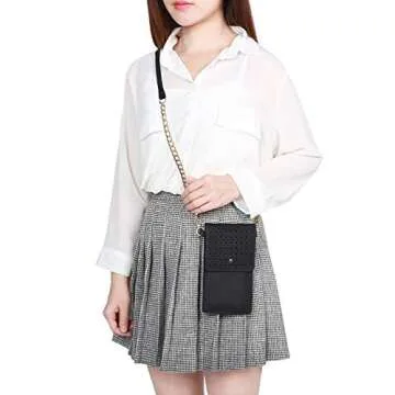 AnsTOP Lightweight Leather Phone Purse for Women