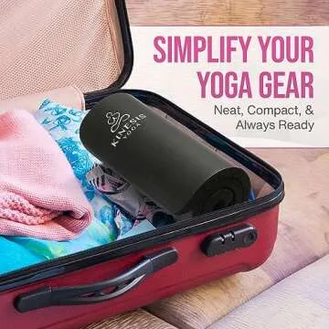Kinesis Yoga Knee Pad Cushion - Extra Thick 1 inch (25mm) for Pain Free Yoga - Includes Breathable Mesh Bag for Easy Travel and Storage (Does Not Include Yoga Mat)