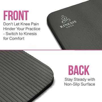 Kinesis Yoga Knee Pad Cushion - Extra Thick 1 inch (25mm) for Pain Free Yoga - Includes Breathable Mesh Bag for Easy Travel and Storage (Does Not Include Yoga Mat)