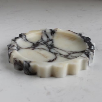 Calacatta Viola Marble Tray for Stylish Home Decor