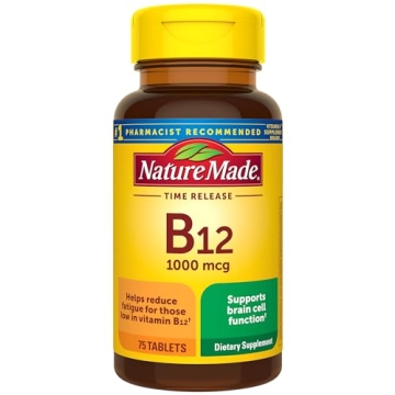 Nature Made Vitamin B12 1000 mcg - Boost Energy & Metabolism, 75 Tablets