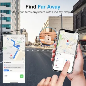 IFMDA Tags-4 Pack Air Tracker, Key Finder Locator with Sound Compatible with Apple Find My (iOS Only), Trackers Like Airtags, Your Luggage Tracker, Key Tracker, Pets Tracker, etc. Lightweight, Black