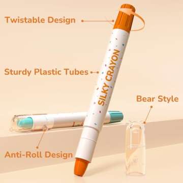 JUPITEARTH Twistable Crayons for Toddlers & Kids