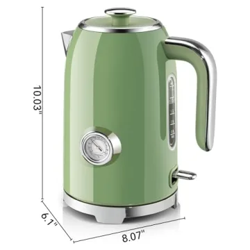 SUSTEAS Electric Kettle with Thermometer & Fast Heating