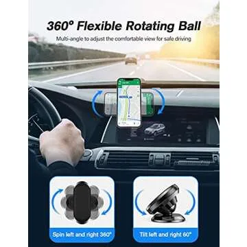 odbowuge Magnetic Phone Holder for Car[2 Pack],Phone Holders for Your car [Upgrade Magnet] -360 Rotation,Car Magnet Phone Mount Compatible with All Cell Phone