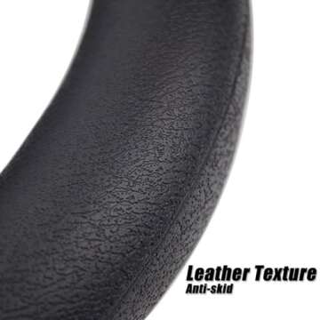 AUTOXBERT Soft Silicone Car Steering Wheel Cover Universal Non-Slip Car Decoration Steering Wheel Cover fits All Cars, SUVs, or Trucks with Wheel Size of 14 to 15.5 inch