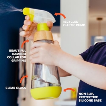 Full Circle Refillable Glass Spray Bottle 16oz - Eco-friendly