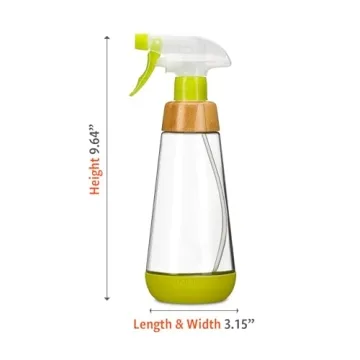 Full Circle Refillable Glass Spray Bottle 16oz - Eco-friendly